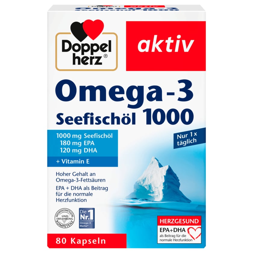 Doppelherz Omega-3 Seefischöl 1000 80 Stück